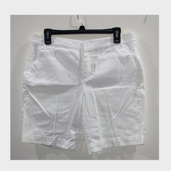 American Living // White Bermuda Shorts - Picture 1 of 5